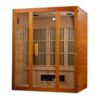 GoldenDesign MX-J306-02S Maxxus "Alpine" Dual Tech 3 person Low EMF FAR Infrared Sauna Canadian Hemlock