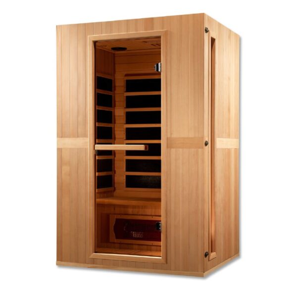 Maxxus "Serenity" Dual Tech 2 person Low EMF FAR Infrared Sauna Canadian Hemlock