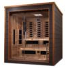 Karlstad 6 Person Outdoor-Indoor PureTech™ Hybrid Full Spectrum Sauna (GDI-8226-01) - Canadian Red Cedar Interior