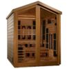 GoldenDesign GDI-8526-01 Kaskinen 6 Person Hybrid Outdoor Sauna-Canadian Red Cedar Interior