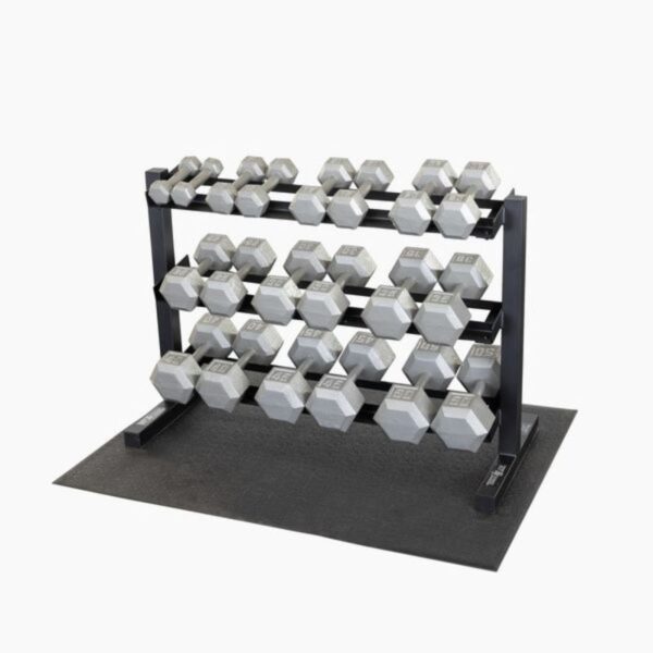 Body-Solid 3 tier horizontal dumbbell rack