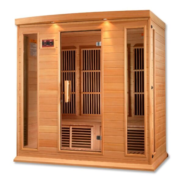 MX-K406-01 Maxxus Low EMF FAR Infrared Sauna Canadian Hemlock