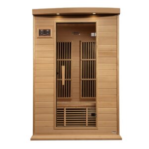 Maxxus 2 Person Near Zero EMF FAR Infrared Sauna - Canadian Hemlock