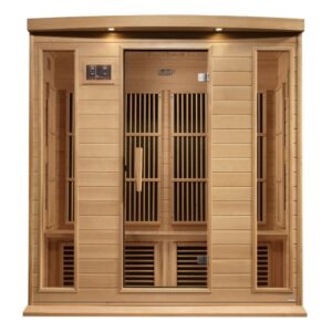 Maxxus 4 Person Near Zero EMF FAR Infrared Sauna - Canadian Hemlock