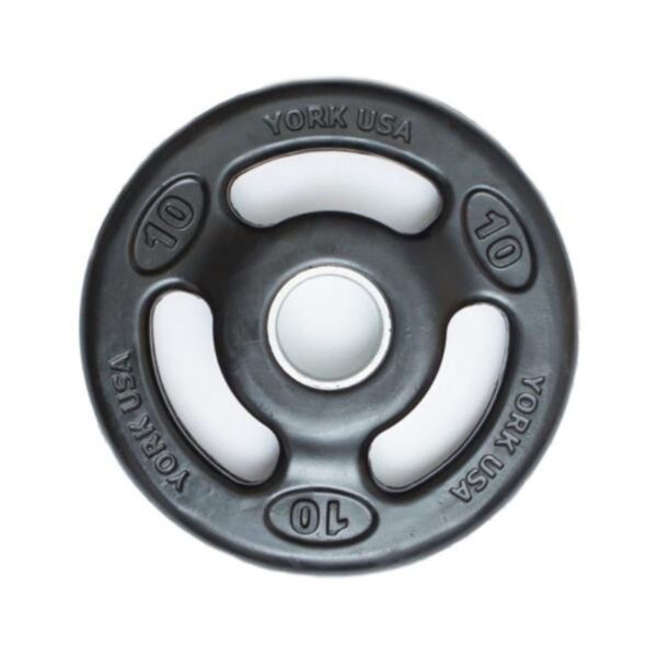 York Barbell "Iso-Grip" Rubber Olympic Plates