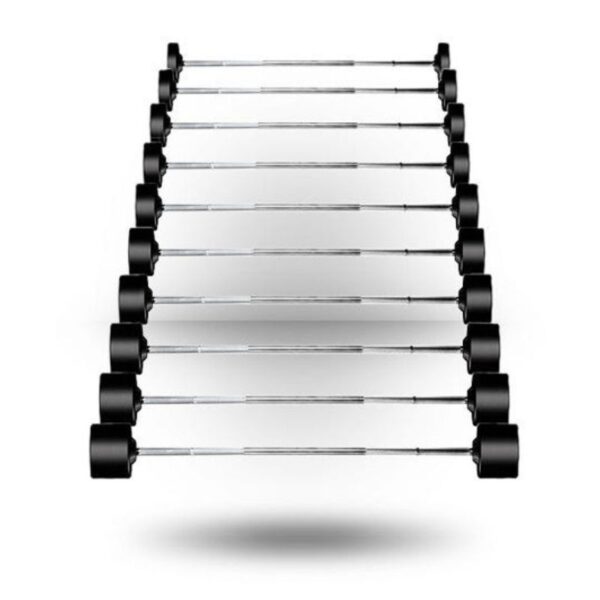 York (20-110 lb) Rubber-Coated Barbell Set
