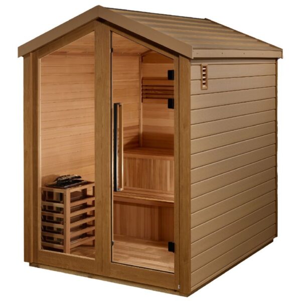 Savonlinna 3 Person Outdoor Traditional Sauna (GDI-8503-01) - Canadian Red Cedar Interior
