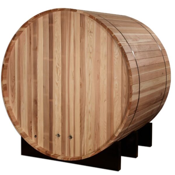 "St. Moritz" 2 Person Barrel Traditional Sauna - Pacific Cedar