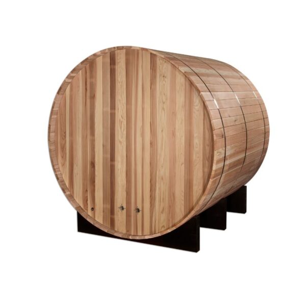 "St. Moritz" 2 Person Barrel Traditional Sauna - Pacific Cedar