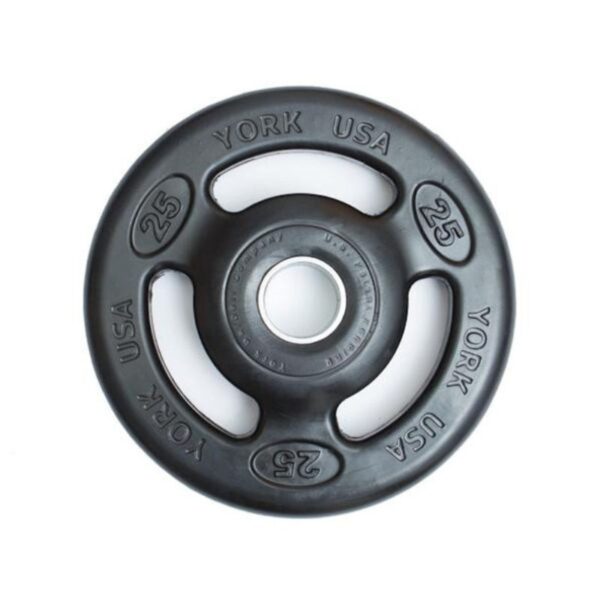 York Barbell "Iso-Grip" Rubber Olympic Plates