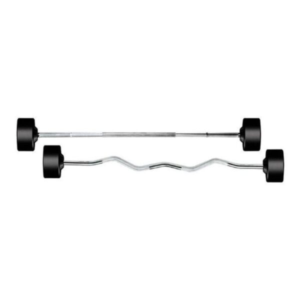 York (20-110 lb) Rubber-Coated Barbell Set