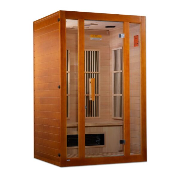 GoldenDesign MX-J206-02S Maxxus "Aspen" Dual Tech 2 person Low EMF FAR Infrared Sauna Canadian Hemlock