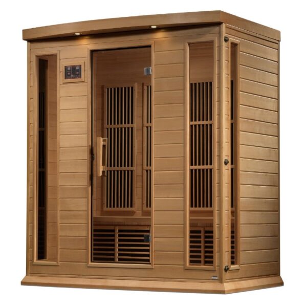 Maxxus 4 Person Near Zero EMF FAR Infrared Sauna - Canadian Hemlock