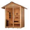 GoldenDesign GDI-8123-01 "Carinthia" 3 Person Hybrid Outdoor Sauna - Canadian Hemlock