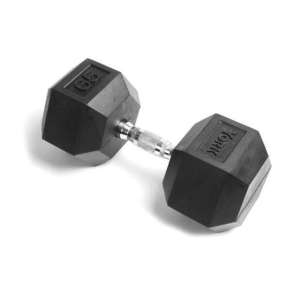 York Rubber Hex Dumbbells