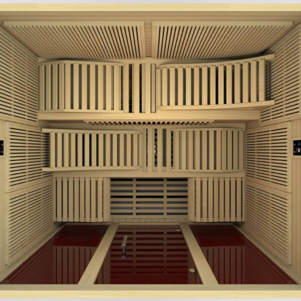 GoldenDesign (#DYN-6996-01) Elite Ultra Low EMF Far Infrared Sauna - Image 4