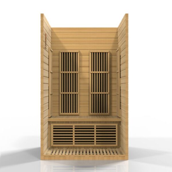 Maxxus "Seattle" 2 person Near Zero EMF FAR Infrared Sauna Canadian Hemlock