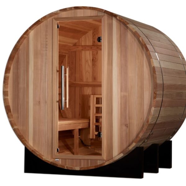 "St. Moritz" 2 Person Barrel Traditional Sauna - Pacific Cedar