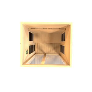 Santiago 2 Person Full Spectrum Infrared Sauna - Canadian Hemlock