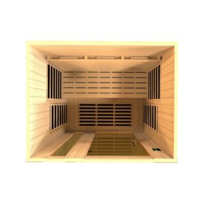 Lugano 3 Person Full Spectrum Infrared Sauna - Canadian Hemlock