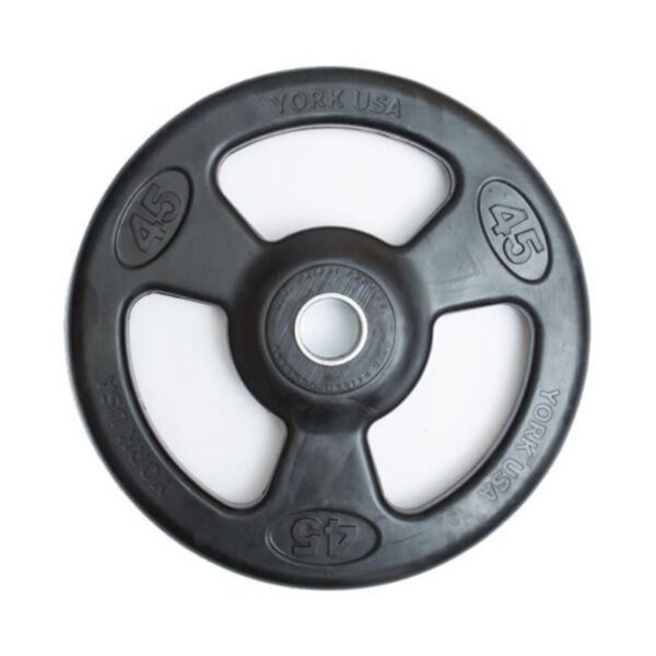 York Barbell "Iso-Grip" Rubber Olympic Plates