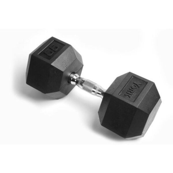 York Rubber Hex Dumbbells