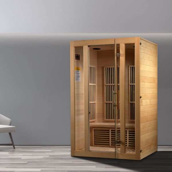 Maxxus "Seattle" 2 person Low EMF FAR Infrared Sauna Canadian Hemlock