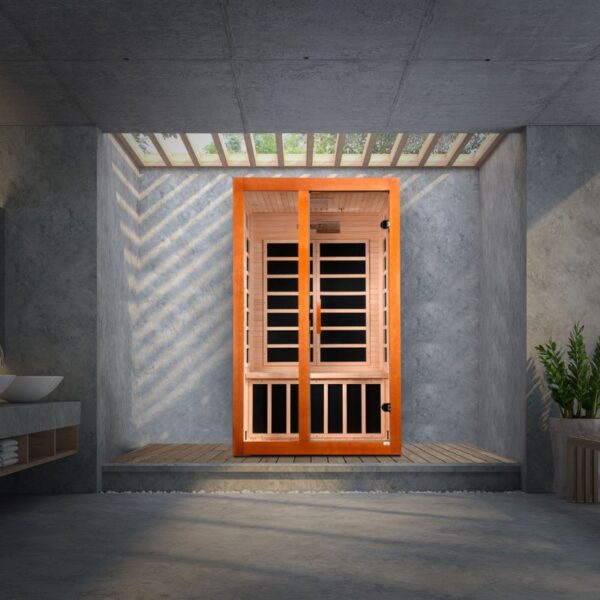 Santiago 2 Person Ultra Low EMF FAR Infrared Sauna