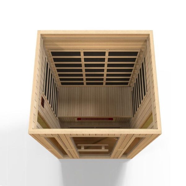 GoldenDesign MX-LS3-01 Maxxus "Trinity" Dual Tech 3 person Low EMF FAR Infrared Sauna Canadian Hemlock