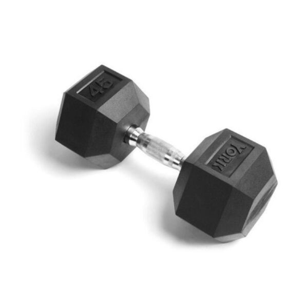 York Rubber Hex Dumbbells