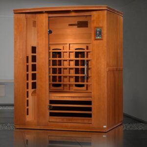 Lugano 3 Person Full Spectrum Infrared Sauna - Canadian Hemlock