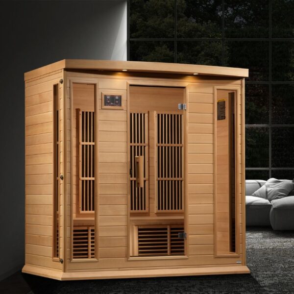 MX-K406-01 Maxxus Low EMF FAR Infrared Sauna Canadian Hemlock