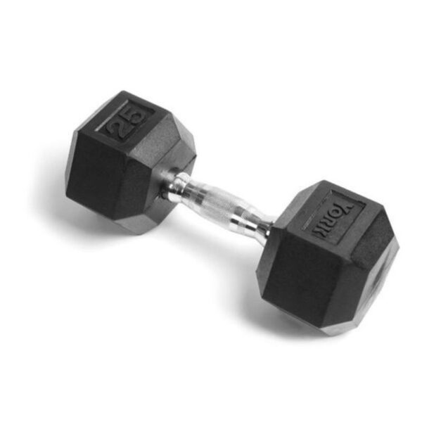 York Rubber Hex Dumbbells