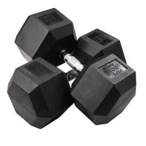 Body-Solid Rubber Hex Dumbbells