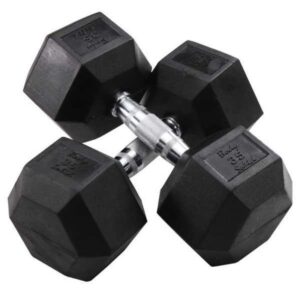Body-Solid Rubber Hex Dumbbells