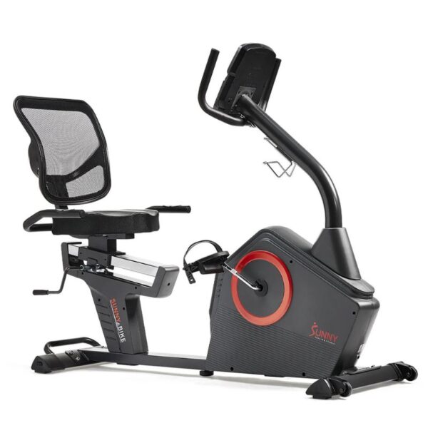 Sunny Smart Programmable 16 Levels Electro-Magnetic Resistance Recumbent Exercise Bike