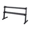 2 Tier Horizontal Kettlebell Rack (Black)