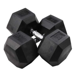 Body-Solid Rubber Hex Dumbbells