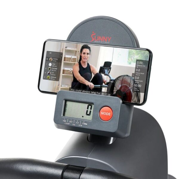 Sunny Smart Extra Long Slide Rail Magnetic Rowing Machine