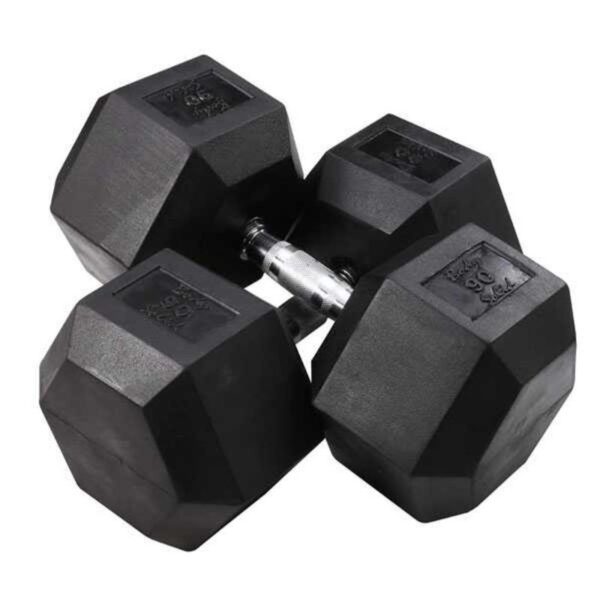 Body-Solid Rubber Hex Dumbbells