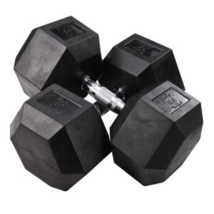Body-Solid Rubber Hex Dumbbells