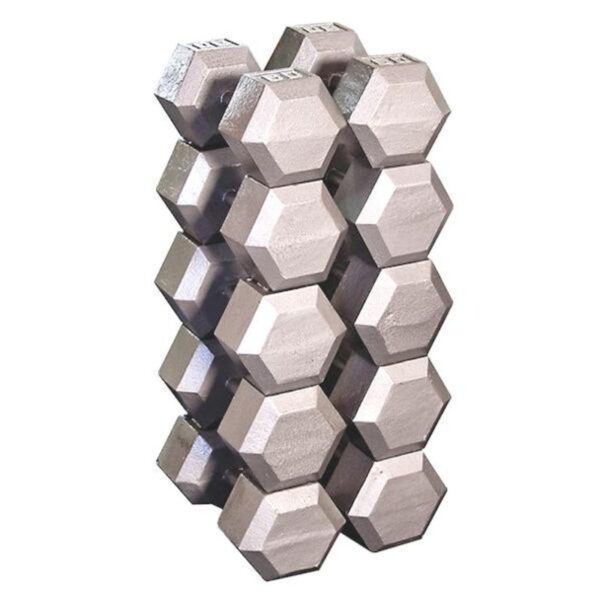 Body-Solid Cast Iron Hex Dumbbells