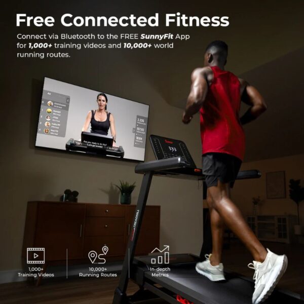 Sunny Advanced Heavy Duty Auto Incline Smart Treadmill