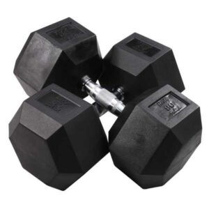 Body-Solid Rubber Hex Dumbbells