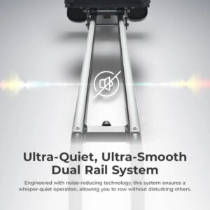 Sunny Premium Smart Ultra Quiet Dual Slide Rail Magnetic Rowing Machine