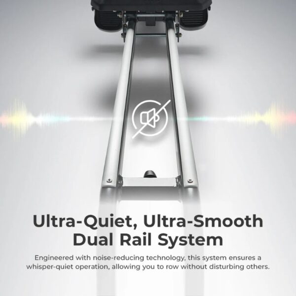 Sunny Premium Smart Ultra Quiet Dual Slide Rail Magnetic Rowing Machine