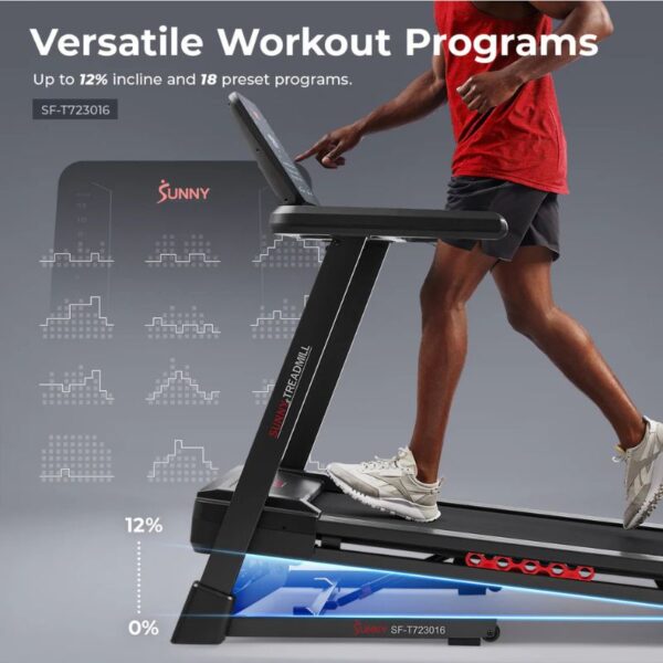 Sunny Advanced Heavy Duty Auto Incline Smart Treadmill