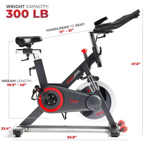 Sunny Premium Smart Magnetic Belt Drive Indoor Cycling Exercise Bike