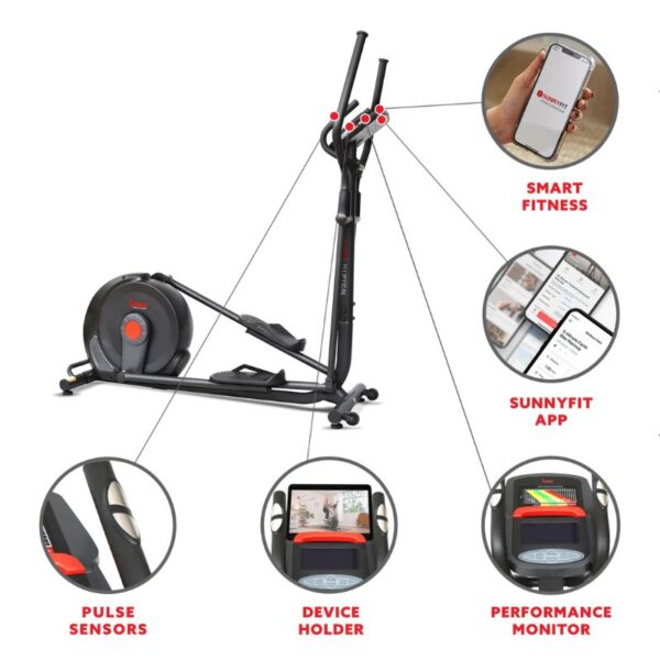 Sunny Power Stride Smart Electro-Magnetic Elliptical Machine