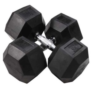 Body-Solid Rubber Hex Dumbbells